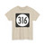 Iowa 316 (Iowa) (Road Sign) T-Shirt