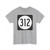 Iowa 312 (Iowa) (Road Sign) T-Shirt