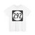 Iowa 292 (Iowa) (Road Sign) T-Shirt