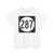 Iowa 287 (Iowa) (Road Sign) T-Shirt