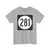 Iowa 281 (Iowa) (Road Sign) T-Shirt