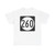 Iowa 260 (Iowa) (Road Sign) T-Shirt