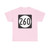 Iowa 260 (Iowa) (Road Sign) T-Shirt
