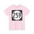 Iowa 259 (Iowa) (Road Sign) T-Shirt