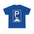 Zeichen Parkplatz - Personenkraftwagen links (Germany) (Road Sign) T-Shirt