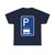 Zeichen 318 - Parken ganz auf Gehwegen in Fahrtrichtung links (Germany) (Road Sign) T-Shirt