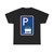 Zeichen 317 - Parken ganz auf Gehwegen in Fahrtrichtung rechts StVO 1970 (Germany) (Road Sign) T-Shirt