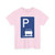 Zeichen 317 - Parken ganz auf Gehwegen in Fahrtrichtung rechts StVO 1970 (Germany) (Road Sign) T-Shirt