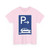 Zeichen 315-87 - Parken ganz auf Gehwegen quer zur Fahrtrichtung rechts Ende StVO 1992 (Germany) (Road Sign) T-Shirt