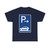 Zeichen 315-81 - Parken ganz auf Gehwegen quer zur Fahrtrichtung links Anfang StVO 1992 (Germany) (Road Sign) T-Shirt