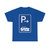Zeichen 315-77 - Parken halb auf Gehwegen quer zur Fahrtrichtung rechts Ende StVO 1992 (Germany) (Road Sign) T-Shirt