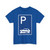 Zeichen 315-70 - Parken halb auf Gehwegen quer zur Fahrtrichtung links StVO 1992 (Germany) (Road Sign) T-Shirt