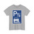 Zeichen 315-63 - Parken ganz auf Gehwegen in Fahrtrichtung links Mitte StVO 1992 (Germany) (Road Sign) T-Shirt