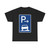 Zeichen 315-57 - Parken halb auf Gehwegen in Fahrtrichtung rechts Ende StVO 1992 (Germany) (Road Sign) T-Shirt