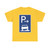 Zeichen 315-57 - Parken halb auf Gehwegen in Fahrtrichtung rechts Ende StVO 1992 (Germany) (Road Sign) T-Shirt