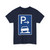 Zeichen 315-57 - Parken halb auf Gehwegen in Fahrtrichtung rechts Ende StVO 1992 (Germany) (Road Sign) T-Shirt