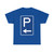 Zeichen 314 a - Parkplatz mit Pfeil linksweisend StVO 1970 (Germany) (Road Sign) T-Shirt