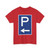 Zeichen 314 a - Parkplatz mit Pfeil linksweisend StVO 1970 (Germany) (Road Sign) T-Shirt