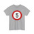 Zeichen 274-50 - Zulässige Höchstgeschwindigkeit 5 km-h StVO 1992 (Germany) (Road Sign) T-Shirt