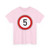 Zeichen 274-50 - Zulässige Höchstgeschwindigkeit 5 km-h StVO 1992 (Germany) (Road Sign) T-Shirt