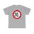 Zeichen 274 - Zulässige Höchstgeschwindigkeit 30 km StVO 1970 (Germany) (Road Sign) T-Shirt