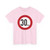 Zeichen 274 - Zulässige Höchstgeschwindigkeit 30 km StVO 1970 (Germany) (Road Sign) T-Shirt