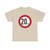 Zeichen 274 - Zulässige Höchstgeschwindigkeit 20 km StVO 1970 (Germany) (Road Sign) T-Shirt