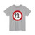 Zeichen 274 - Zulässige Höchstgeschwindigkeit 20 km StVO 1970 (Germany) (Road Sign) T-Shirt