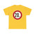 Zeichen 274 - Zulässige Höchstgeschwindigkeit 20 km StVO 1970 (Germany) (Road Sign) T-Shirt