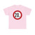 Zeichen 274 - Zulässige Höchstgeschwindigkeit 20 km StVO 1970 (Germany) (Road Sign) T-Shirt