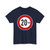 Zeichen 274 - Zulässige Höchstgeschwindigkeit 20 km Alternative variante StVO 1970 (Germany) (Road Sign) T-Shirt