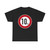 Zeichen 274 - Zulässige Höchstgeschwindigkeit 10 km StVO 1970 (Germany) (Road Sign) T-Shirt