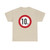 Zeichen 274 - Zulässige Höchstgeschwindigkeit 10 km StVO 1970 (Germany) (Road Sign) T-Shirt