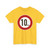 Zeichen 274 - Zulässige Höchstgeschwindigkeit 10 km StVO 1970 (Germany) (Road Sign) T-Shirt