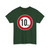 Zeichen 274 - Zulässige Höchstgeschwindigkeit 10 km StVO 1970 (Germany) (Road Sign) T-Shirt