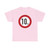 Zeichen 274 - Zulässige Höchstgeschwindigkeit 10 km StVO 1970 (Germany) (Road Sign) T-Shirt