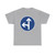 Zeichen 214-10 - Vorgeschriebene Fahrtrichtung geradeaus und links StVO 1992 (Germany) (Road Sign) T-Shirt