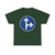 Zeichen 214 - Vorgeschriebene Fahrtrichtung Geradeaus oder rechts StVO 2017 (Germany) (Road Sign) T-Shirt