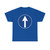 Zeichen 213 - Vorgeschriebene Fahrtrichtung geradeaus StVO 1970 (Germany) (Road Sign) T-Shirt
