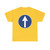 Zeichen 213 - Vorgeschriebene Fahrtrichtung geradeaus StVO 1970 (Germany) (Road Sign) T-Shirt