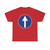 Zeichen 213 - Vorgeschriebene Fahrtrichtung geradeaus StVO 1970 (Germany) (Road Sign) T-Shirt