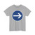 Zeichen 211 - Vorgeschriebene Fahrtrichtung hier rechts StVO 2017 (Germany) (Road Sign) T-Shirt