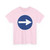Zeichen 211 - Vorgeschriebene Fahrtrichtung hier rechts StVO 1970 (Germany) (Road Sign) T-Shirt