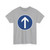 Zeichen 209-30 - Vorgeschriebene Fahrtrichtung Geradeaus StVO 2017 (Germany) (Road Sign) T-Shirt