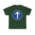 Zeichen 209-30 - Vorgeschriebene Fahrtrichtung Geradeaus StVO 2017 (Germany) (Road Sign) T-Shirt