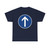 Zeichen 209-30 - Vorgeschriebene Fahrtrichtung Geradeaus StVO 2017 (Germany) (Road Sign) T-Shirt