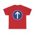 Zeichen 209-30 - Vorgeschriebene Fahrtrichtung Geradeaus StVO 2017 (Germany) (Road Sign) T-Shirt