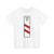 Zeichen 159-21 - zweistreifige Bake mit Entfernungsangabe Aufstellung links StVO 1992 (Germany) (Road Sign) T-Shirt