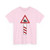 Zeichen 156-20 - Bahnübergang mit dreistreifiger Bake Aufstellung links StVO 2013 (Germany) (Road Sign) T-Shirt