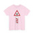 Zeichen 153 - dreistreifige Bake links vor beschranktem Bahnübergang StVO 1970 (Germany) (Road Sign) T-Shirt